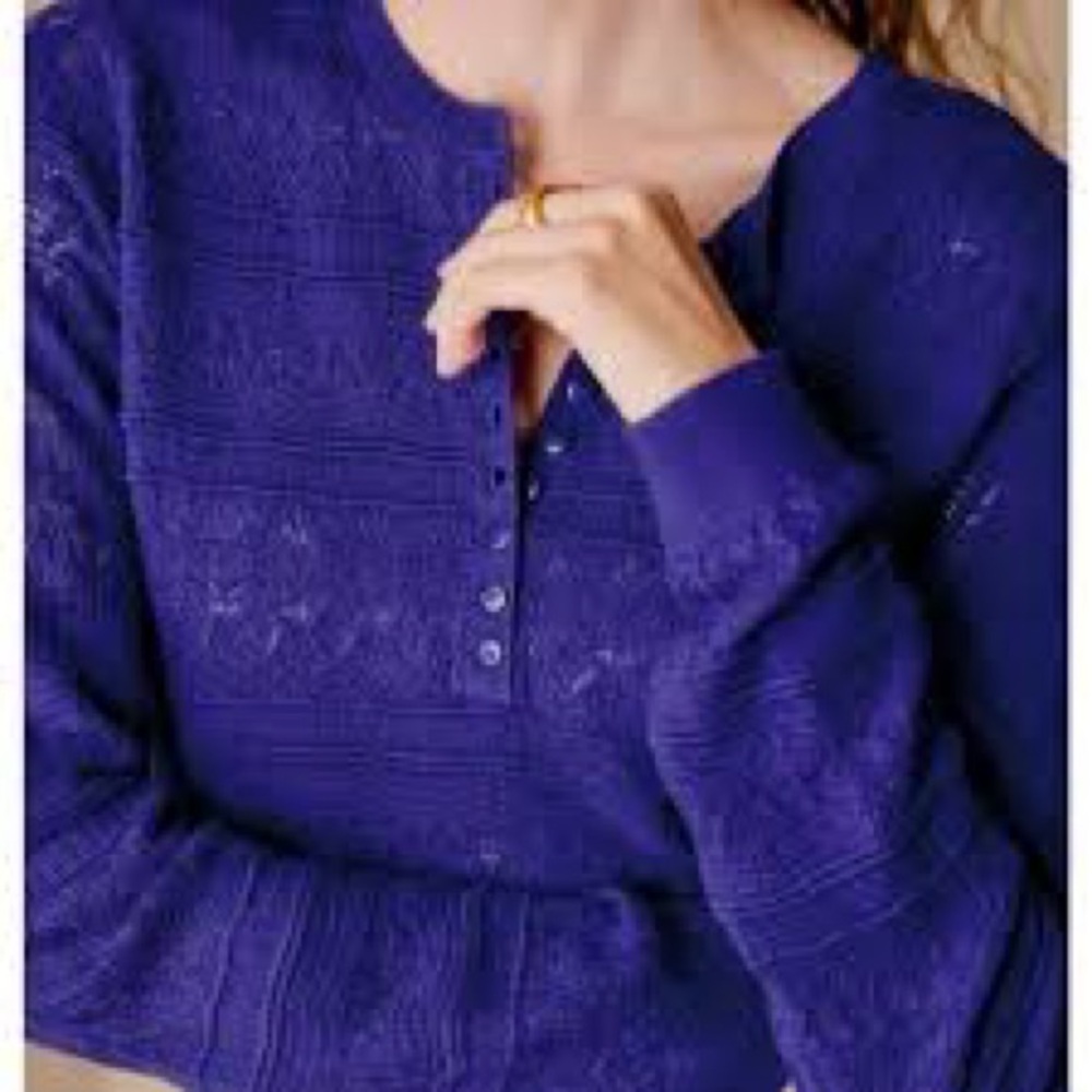 Sezane Royal Blue Sweater